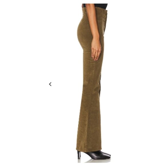 Like New! We The Free Jayde Corduroy Flare Pants Green in Size  27 - Picture 16 of 16
